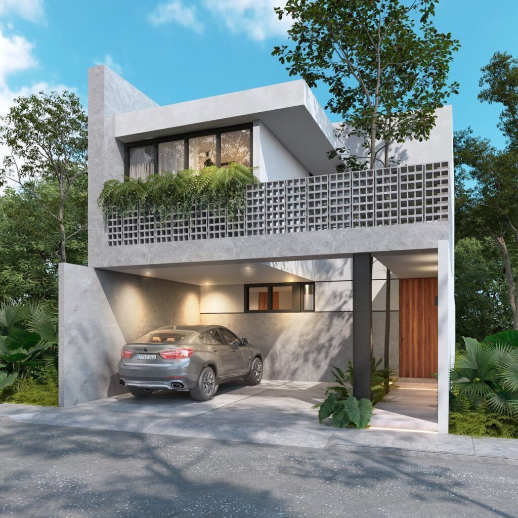 Towhouse en venta al Norte de Merida Yucatán Villa Aura Cholul